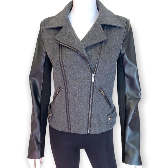 Lady Dutch high society biker style jacket faux leather - Picture 2 of 12